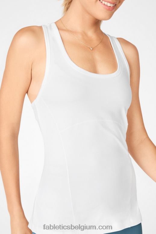 wit vrouwen Phoenix racerback-tank Fabletics LH20J2300