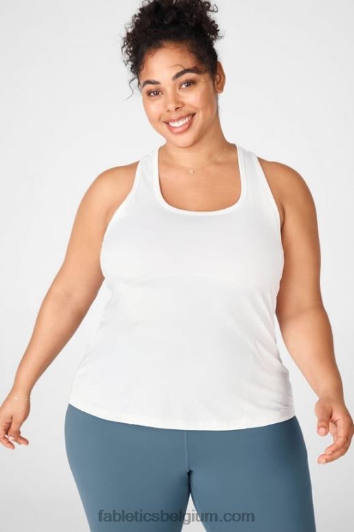 wit vrouwen Phoenix racerback-tank Fabletics LH20J2301