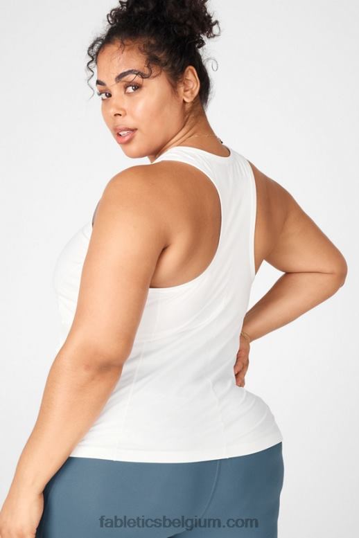wit vrouwen Phoenix racerback-tank Fabletics LH20J2301