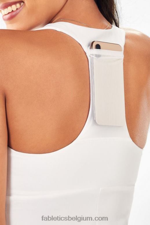 wit vrouwen ingebouwde tank voor onderweg Fabletics LH20J2370