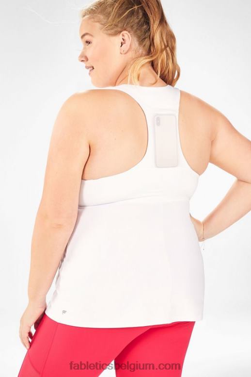 wit vrouwen ingebouwde tank voor onderweg Fabletics LH20J2371