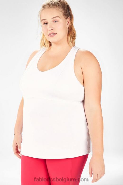 wit vrouwen ingebouwde tank voor onderweg Fabletics LH20J2371