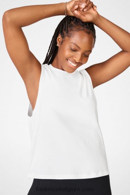 wit vrouwen jade spier tank Fabletics LH20J2348