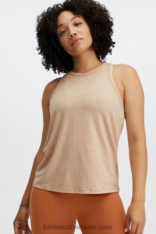woestijn heide vrouwen dry-flex tank met gedraaide open achterkant Fabletics LH20J2291