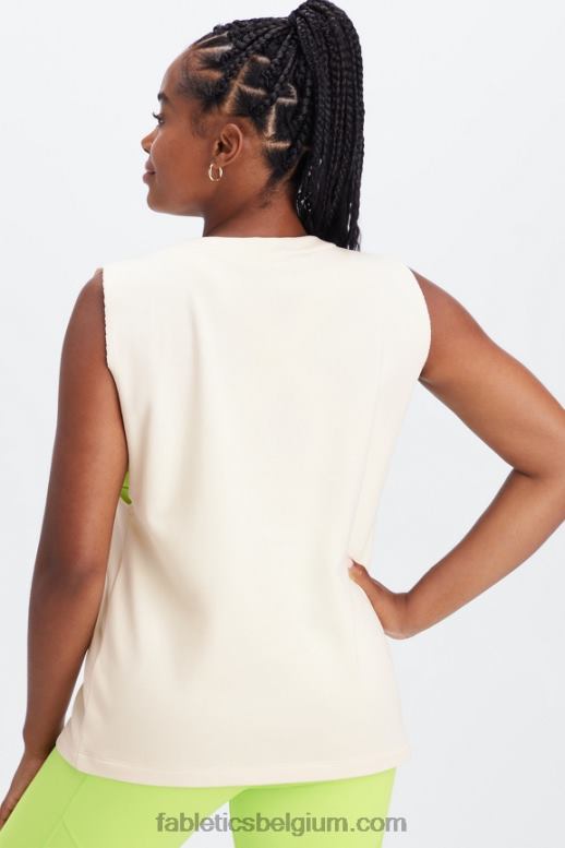 zilverreiger / atletische club vrouwen extra grote badstof tank Fabletics LH20J2260