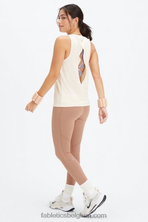 zilverreiger vrouwen dry-flex tank met open achterkant Fabletics LH20J2121
