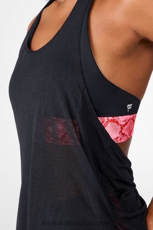 zwart/persimmon python vrouwen ryan ingebouwde beha tank ii Fabletics LH20J2377