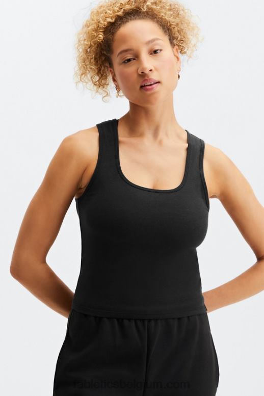 zwart vrouwen 24/7 Britt-tank Fabletics LH20J2251