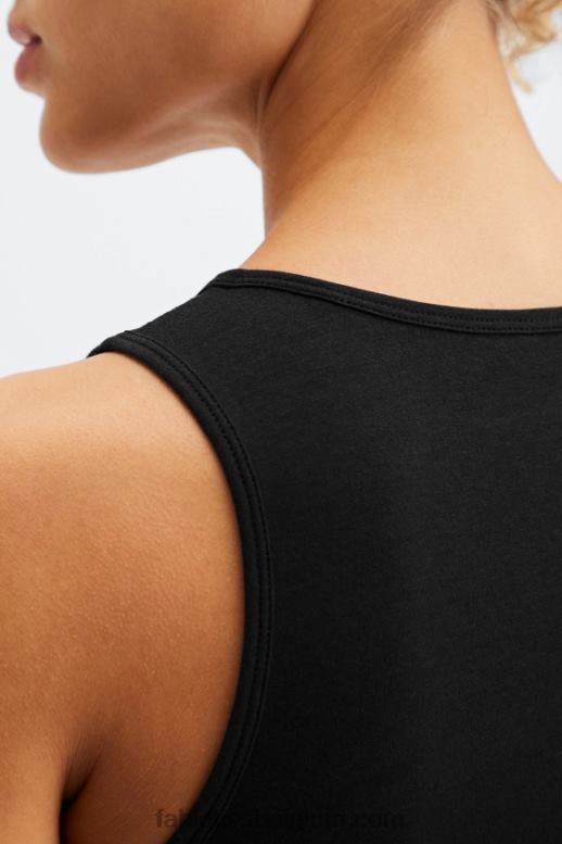 zwart vrouwen 24/7 Britt-tank Fabletics LH20J2251