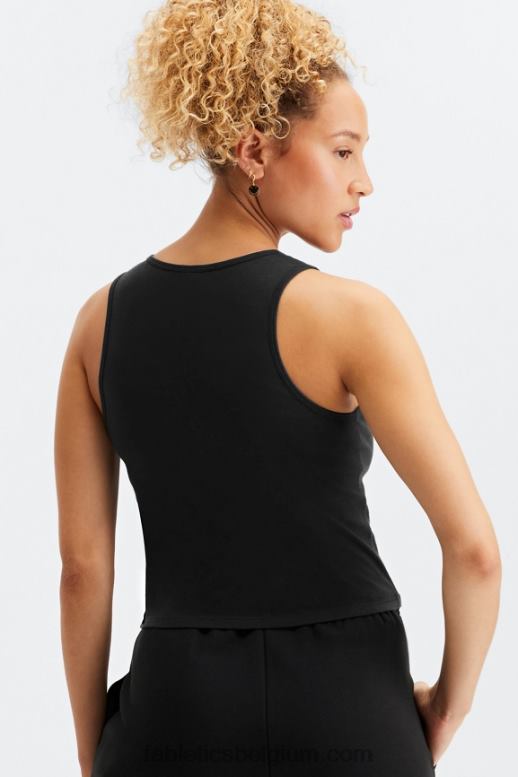 zwart vrouwen 24/7 Britt-tank Fabletics LH20J2251