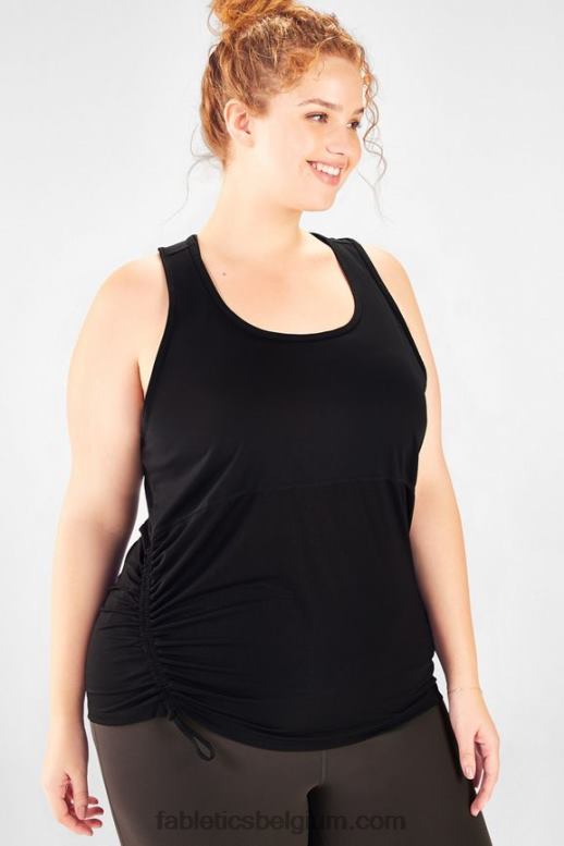 zwart vrouwen cashel gebogen cinch-tank Fabletics LH20J2393
