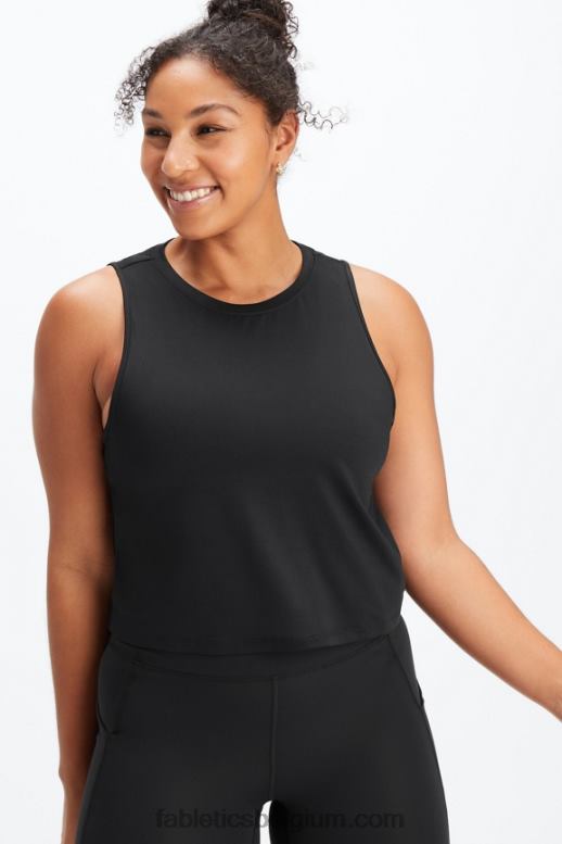 zwart vrouwen dry-flex spiertank Fabletics LH20J2211