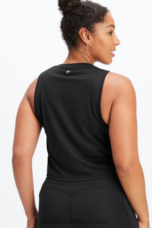 zwart vrouwen dry-flex spiertank Fabletics LH20J2211