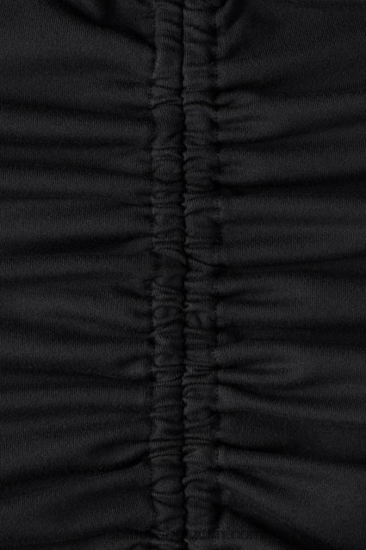 zwart vrouwen ingebouwde beha-tank met ruches Fabletics LH20J2149