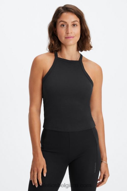 zwart vrouwen inwonende haltertank Fabletics LH20J2227
