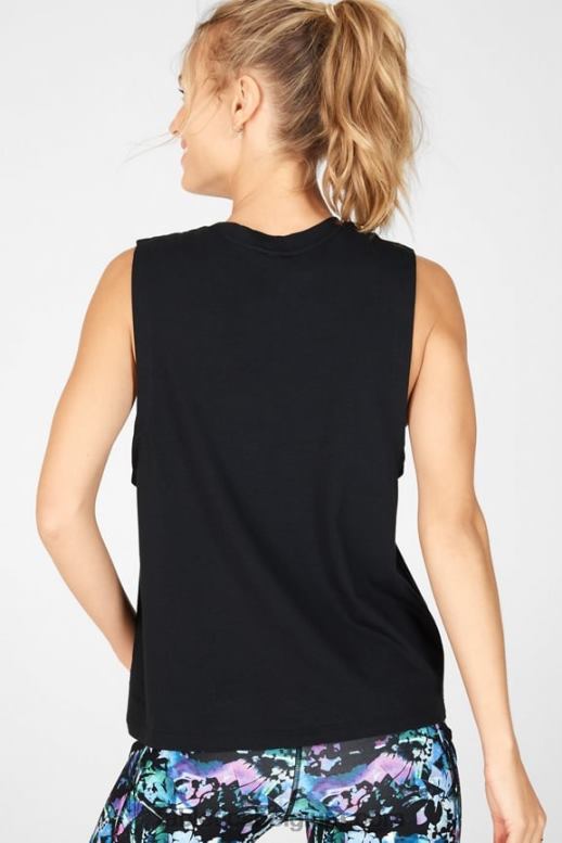 zwart vrouwen jade spier tank Fabletics LH20J2350