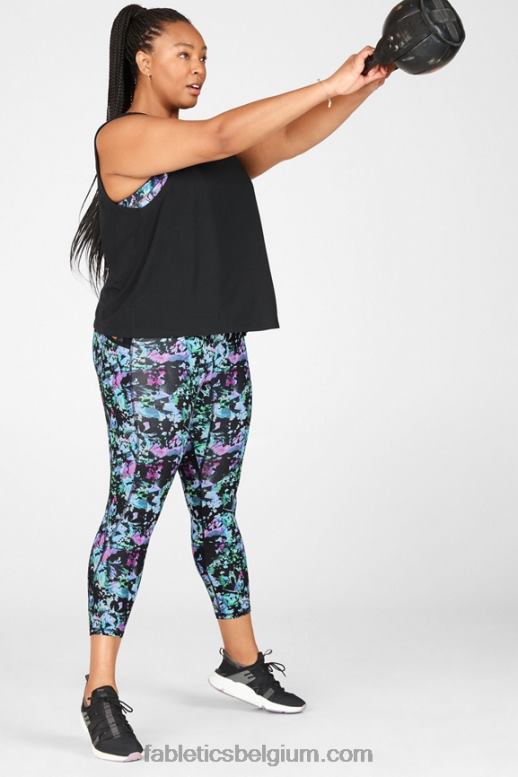 zwart vrouwen jade spier tank Fabletics LH20J2351