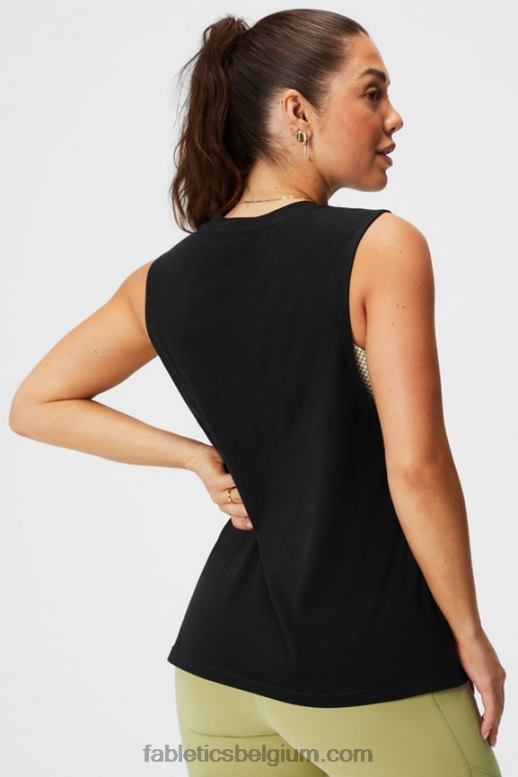 zwart vrouwen micha spier tank Fabletics LH20J2171