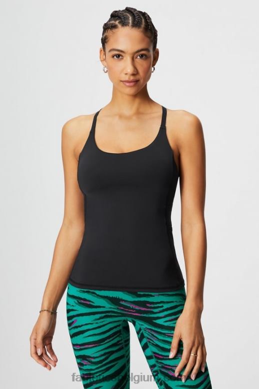 zwart vrouwen on-the-go ingebouwde bh-tank Fabletics LH20J2178