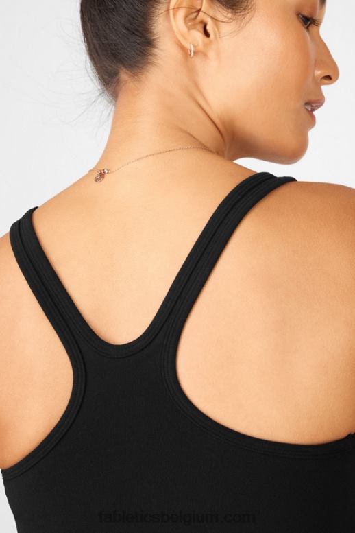 zwart vrouwen rylee sculptgebreide tanktop Fabletics LH20J2337