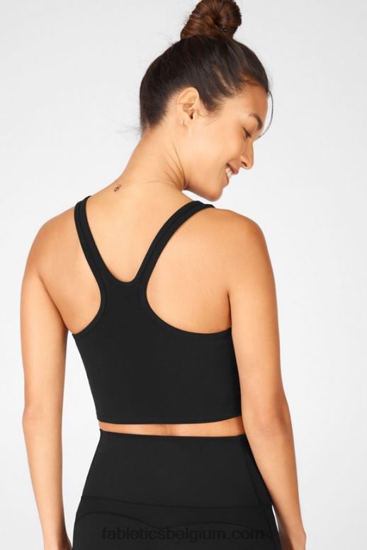 zwart vrouwen rylee sculptgebreide tanktop Fabletics LH20J2337