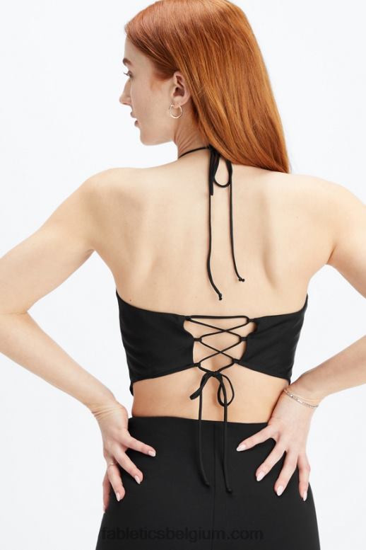 zwart vrouwen sjaal topje Fabletics LH20J2278
