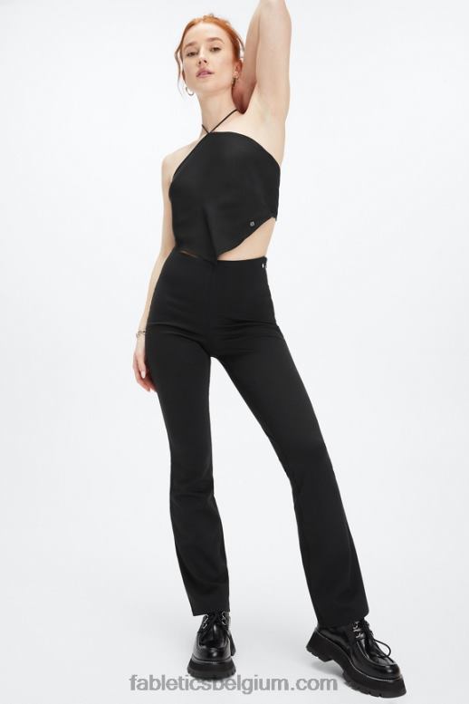 zwart vrouwen sjaal topje Fabletics LH20J2278