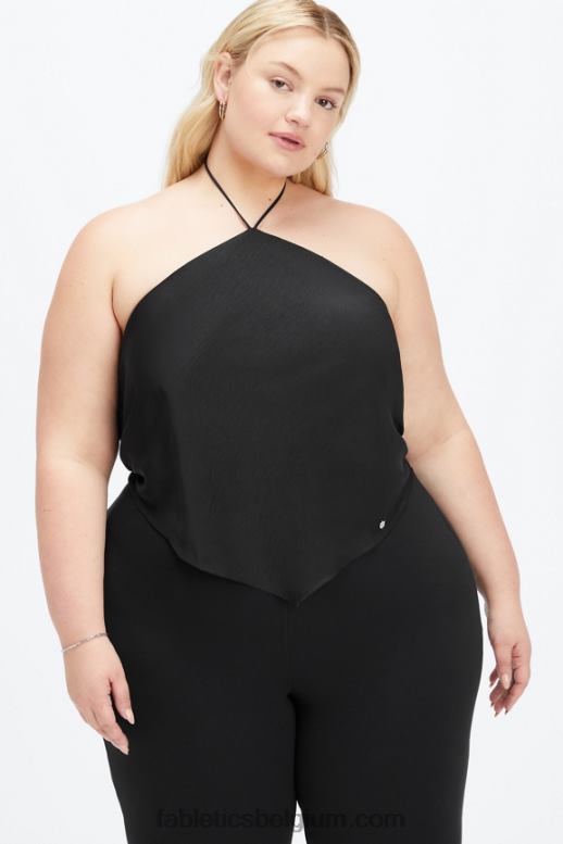 zwart vrouwen sjaal topje Fabletics LH20J2279