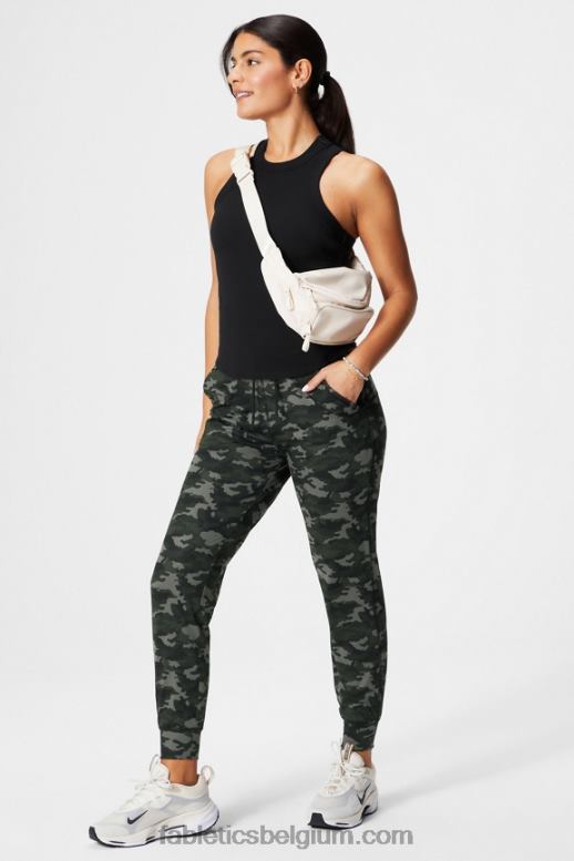 zwart vrouwen tanktop met hoge hals Fabletics LH20J2145