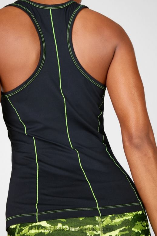 zwarte/zure appel vrouwen Phoenix racerback-tank Fabletics LH20J2299